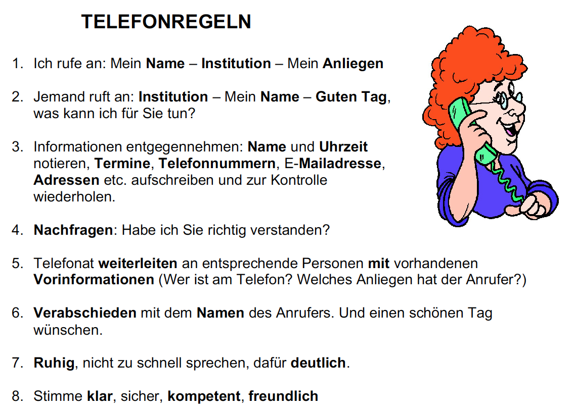 Telefonregeln